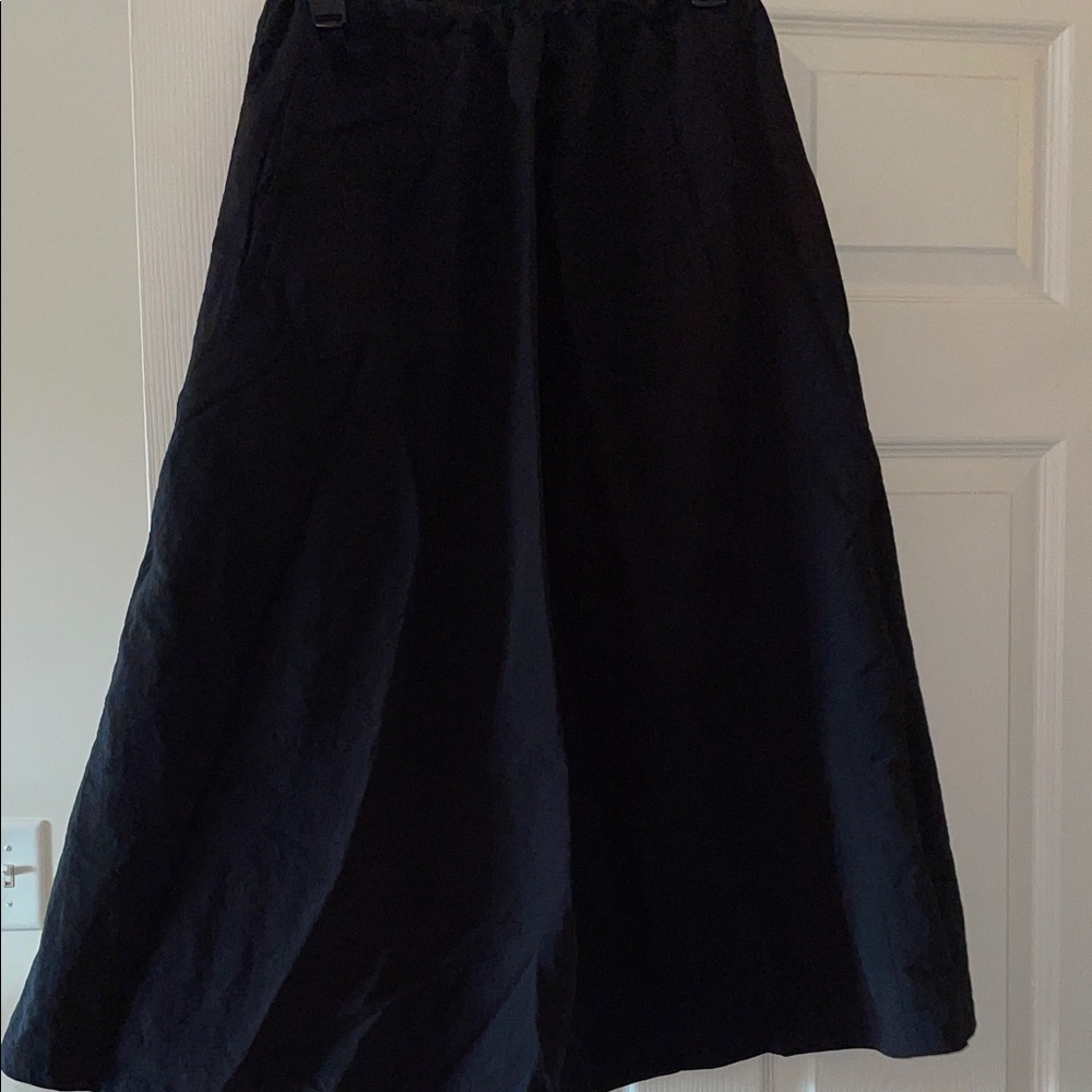 MELLODAY Classic Black Midi Skirt